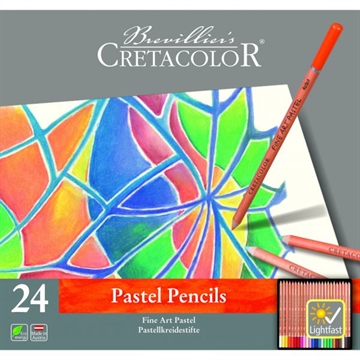 Cretacolor Pastel Blyanter - 24 stk. sæt